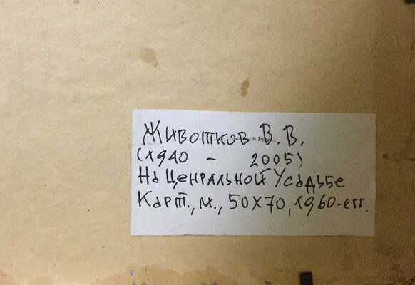 Животков Владимир Владимирович. На центральной усадьбе